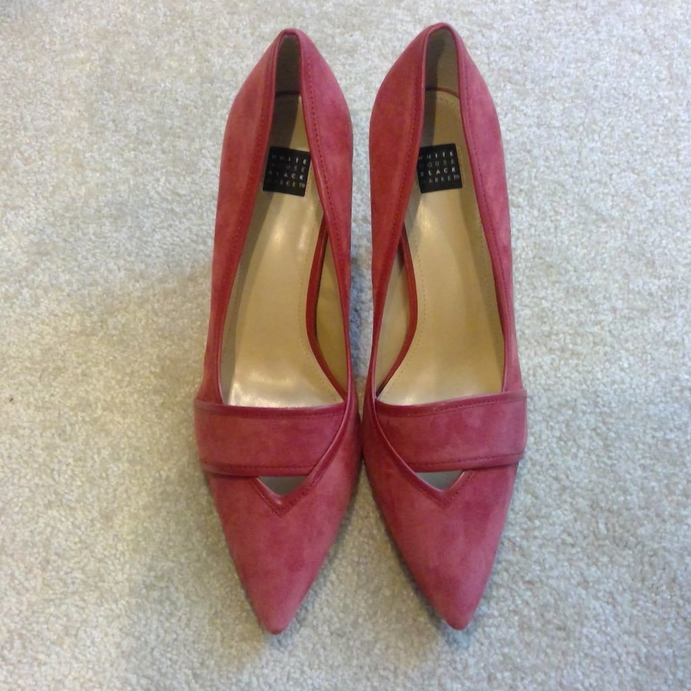 White House Black Market Crimson Heels - Picture 4 of 6